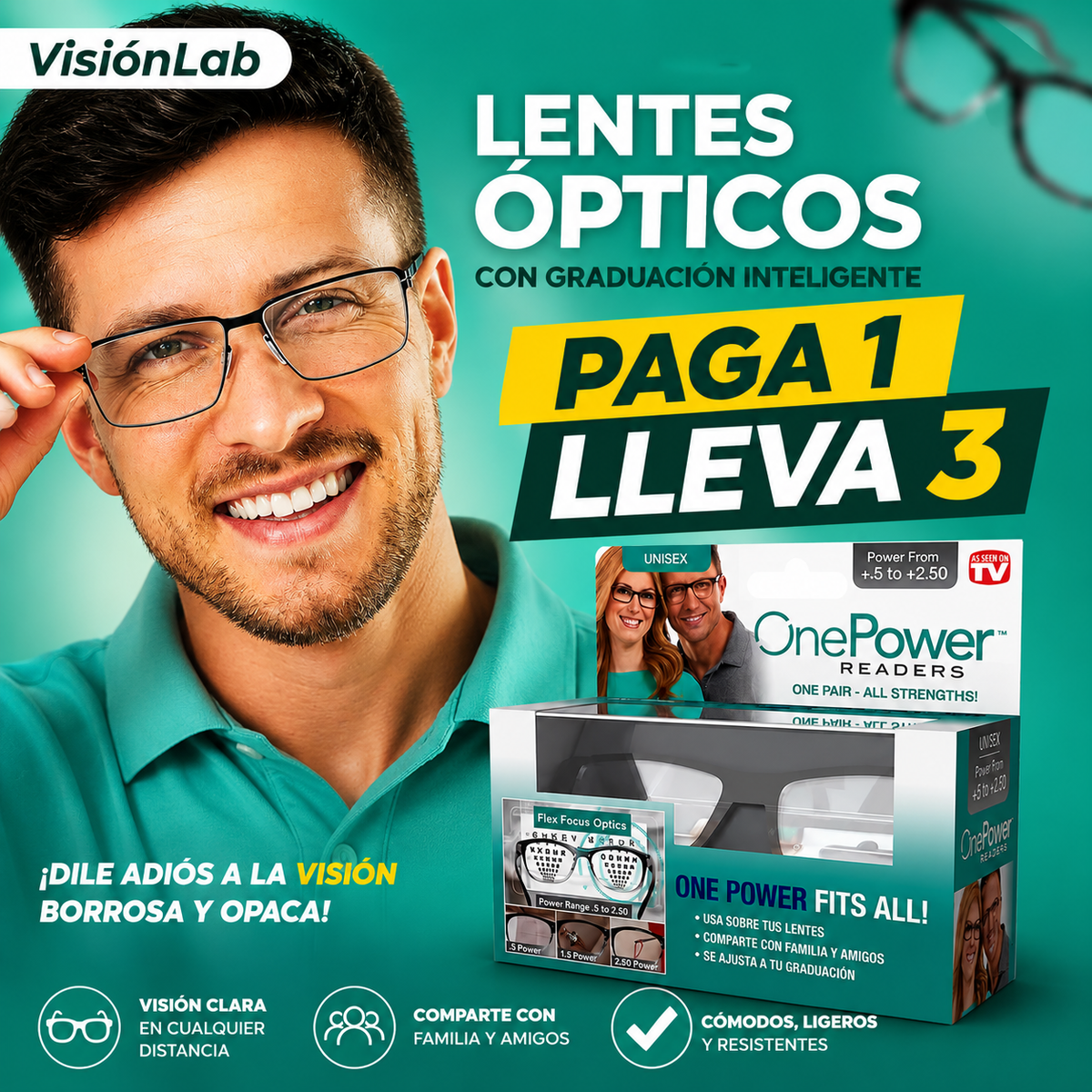 One Power Readers™ Lentes Multifoco x 3🔥